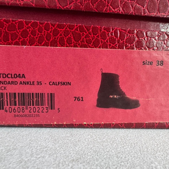 tamara mellon black lace up ankle boots standard ankle 35-calfskin women 38 - Picture 2 of 10